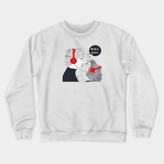 Musical Muse 3 Crewneck Sweatshirt by EveFarb